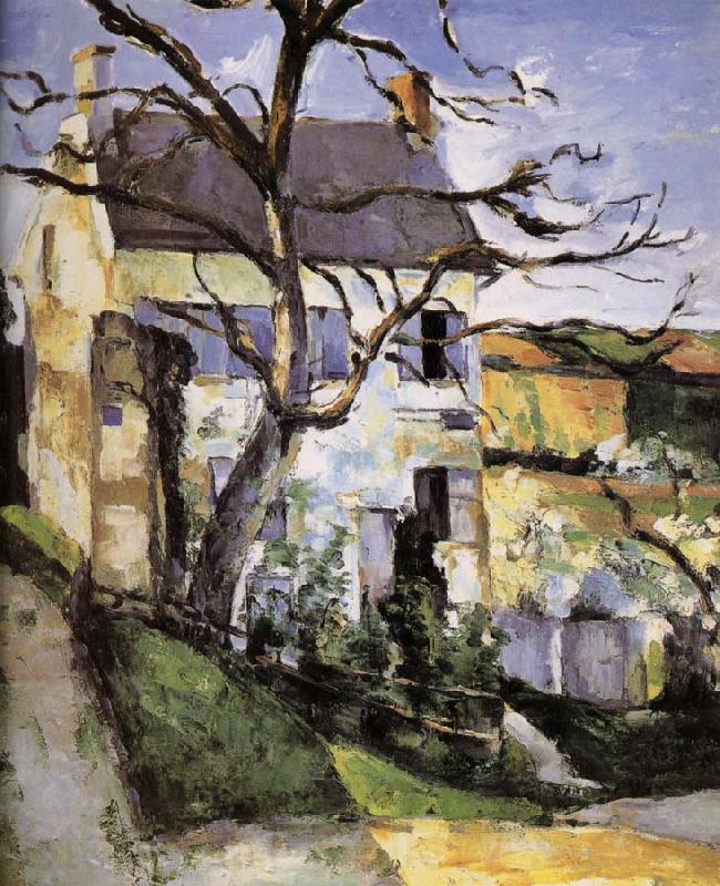 Paul Cezanne and tree house Norge oil painting art